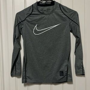 Boys fitted Nike long sleeve shirt DRI FIT
